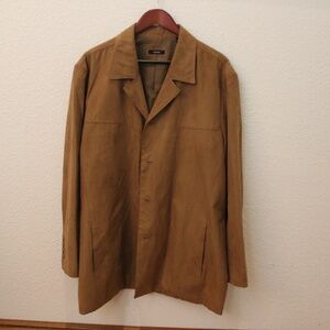 ALFANI faux suede mens blazer